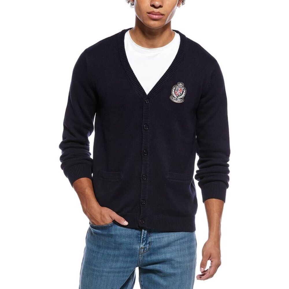 Polo Club St. Martin Mens  Knit Cardigan, Blue